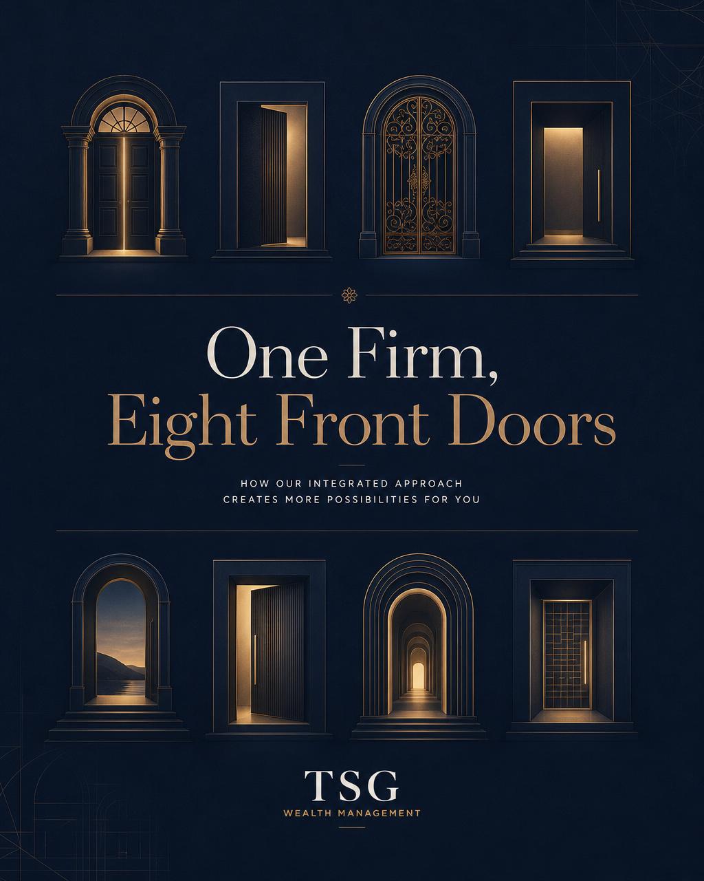 One Firm, Eight Front Doors